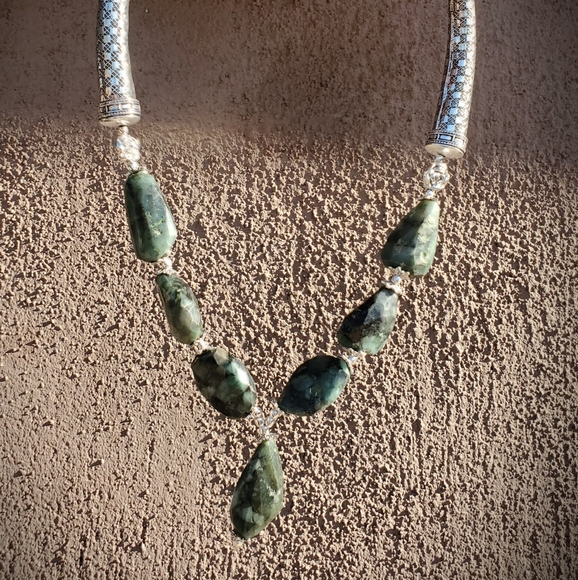 New Unique Labradorite 925 Silver Necklace. - Picture 8 of 16